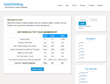 Tablet Screenshot of cashclicking.com